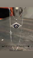 “VICTORIA” EVIL EYE PENDANT